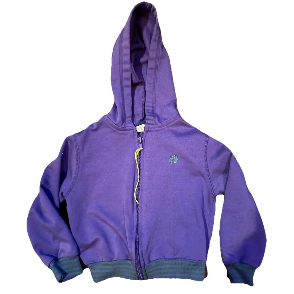 Vintage 1970s hang ten Toddler Full Zip Hooded Sweatshirt Jacket 4T Purple